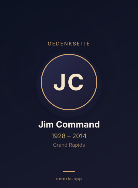 Gedenkportrait von Jim Command