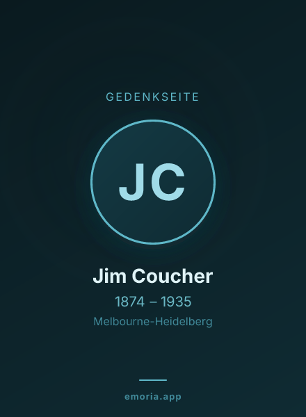 Gedenkportrait von Jim Coucher