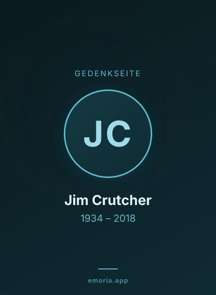 Gedenkportrait von Jim Crutcher