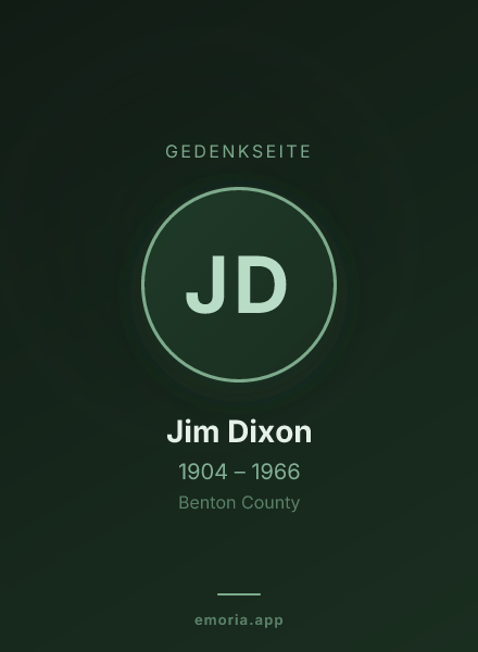 Gedenkportrait von Jim Dixon