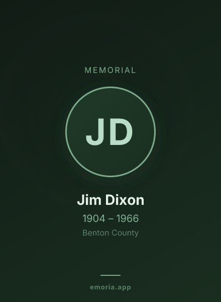 Memorial portrait of Jim Dixon