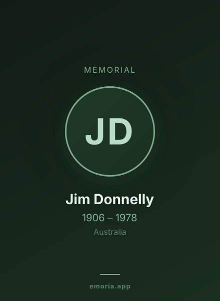 Memorial portrait of Jim Donnelly