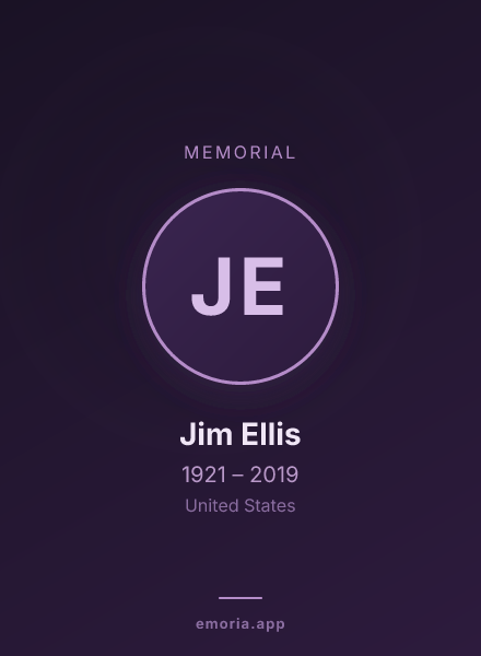 Memorial portrait of Jim Ellis