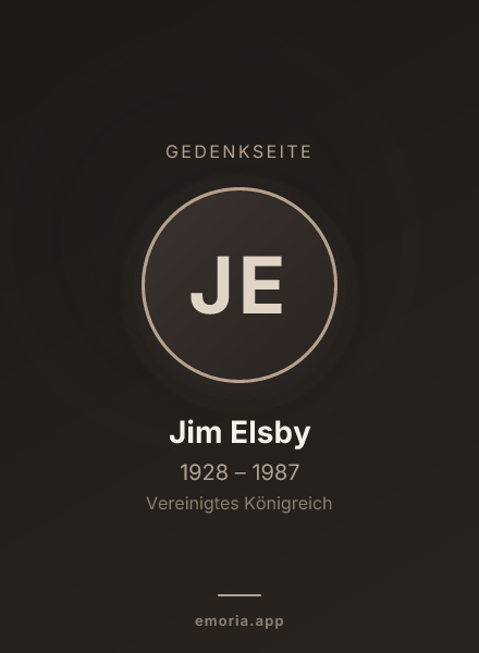 Gedenkportrait von Jim Elsby
