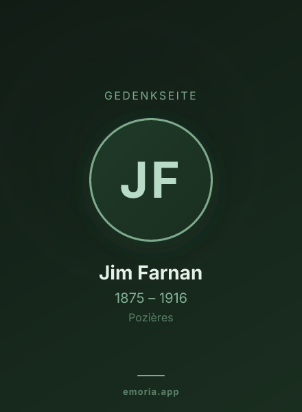 Gedenkportrait von Jim Farnan