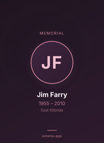 Memorial portrait of Jim Farry