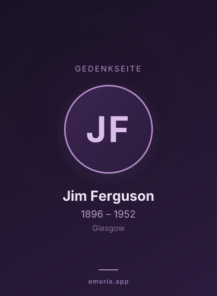 Gedenkportrait von Jim Ferguson