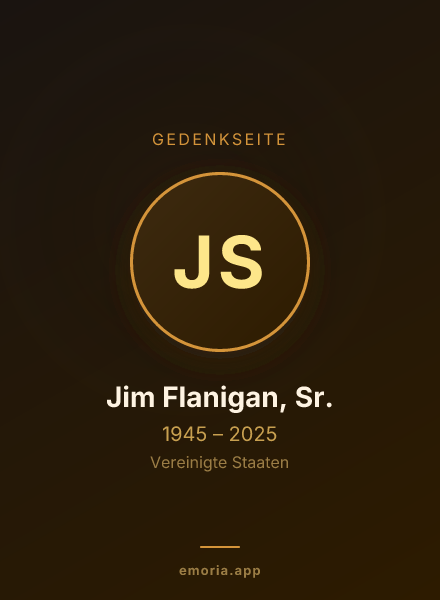 Gedenkportrait von Jim Flanigan, Sr.