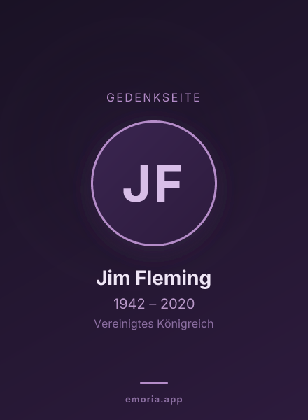 Gedenkportrait von Jim Fleming
