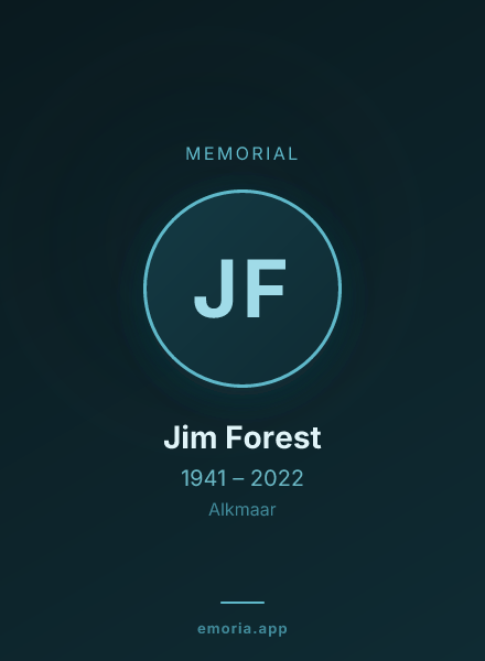 Memorial portrait of Jim Forest