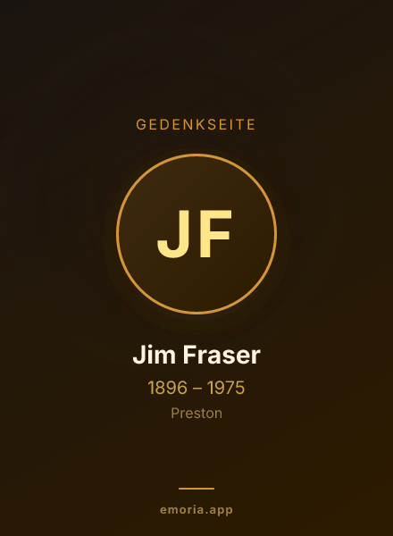 Gedenkportrait von Jim Fraser