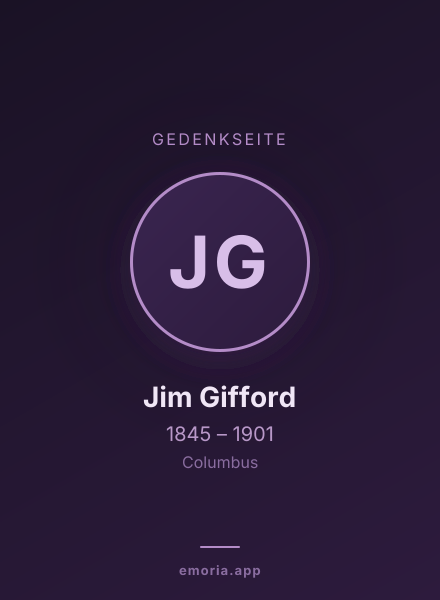 Gedenkportrait von Jim Gifford