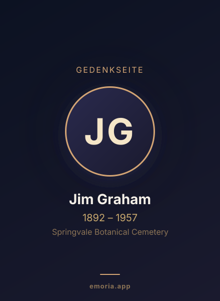 Gedenkportrait von Jim Graham
