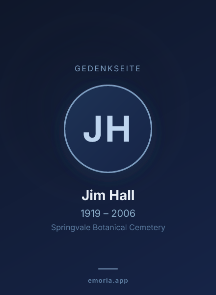Gedenkportrait von Jim Hall
