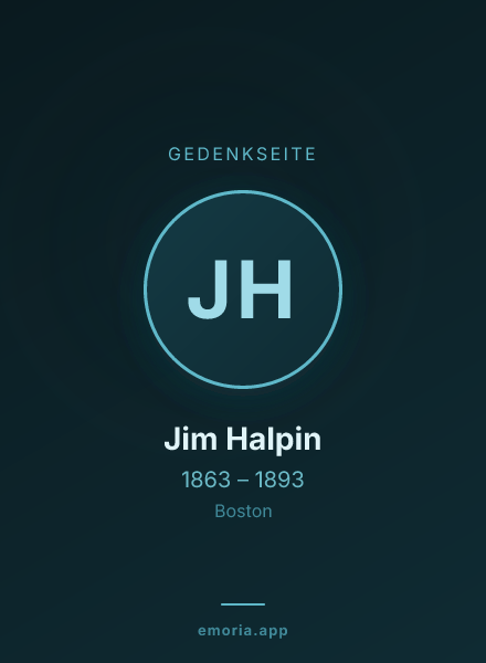 Gedenkportrait von Jim Halpin