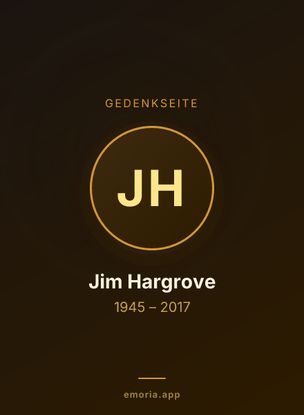 Gedenkportrait von Jim Hargrove