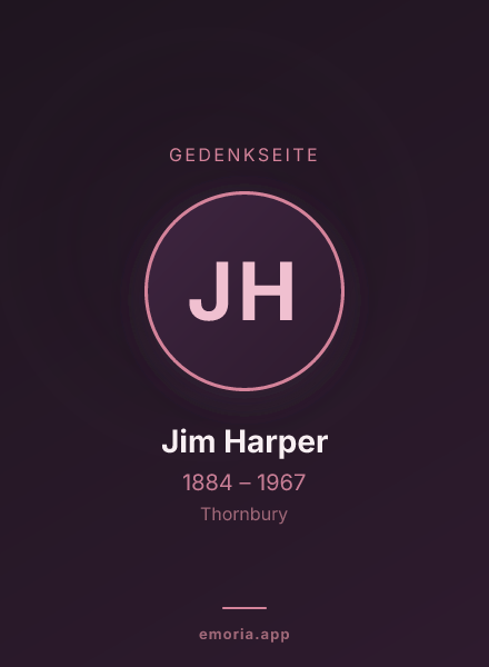 Gedenkportrait von Jim Harper