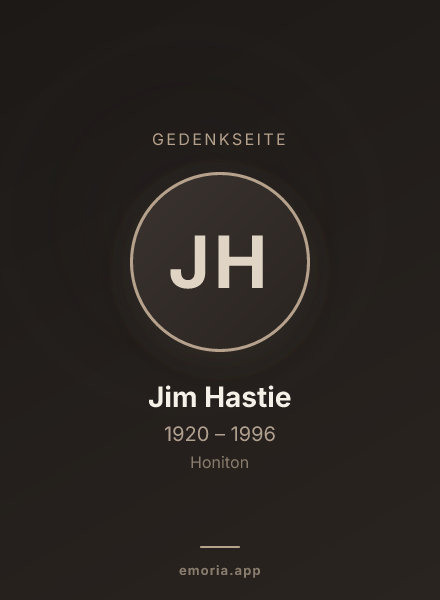 Gedenkportrait von Jim Hastie