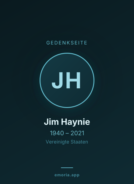 Gedenkportrait von Jim Haynie