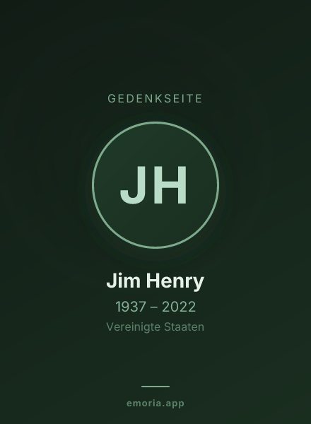 Gedenkportrait von Jim Henry