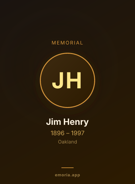 Memorial portrait of Jim Henry