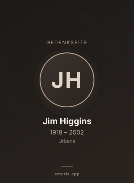 Gedenkportrait von Jim Higgins