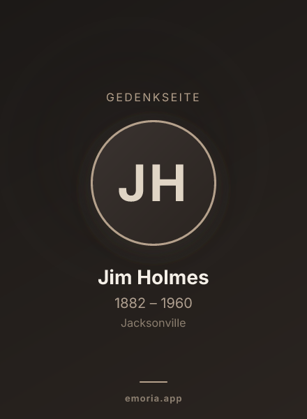 Gedenkportrait von Jim Holmes