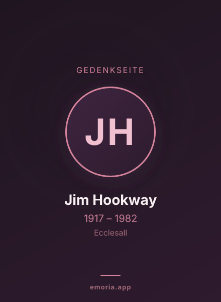 Gedenkportrait von Jim Hookway