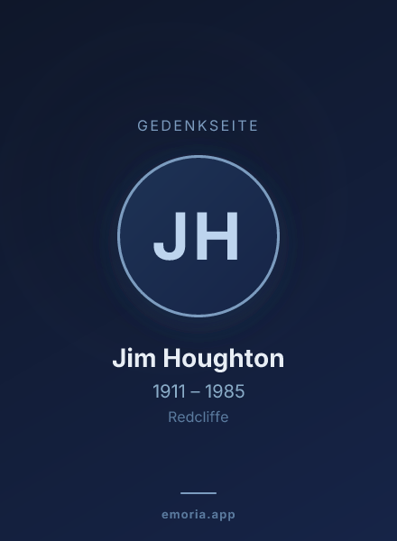 Gedenkportrait von Jim Houghton