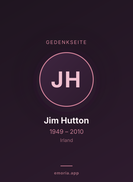 Gedenkportrait von Jim Hutton