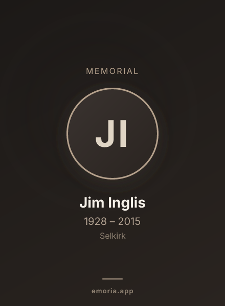 Memorial portrait of Jim Inglis