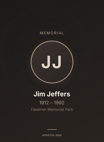 Memorial portrait of Jim Jeffers