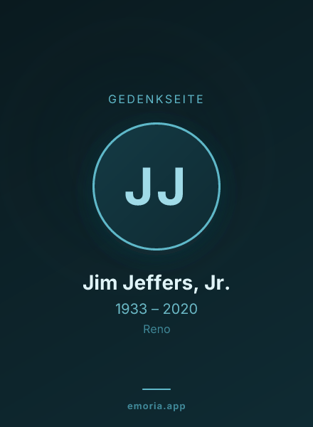 Gedenkportrait von Jim Jeffers, Jr.