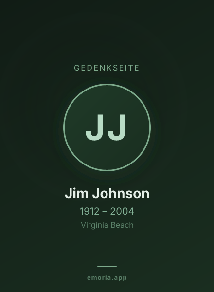 Gedenkportrait von Jim Johnson