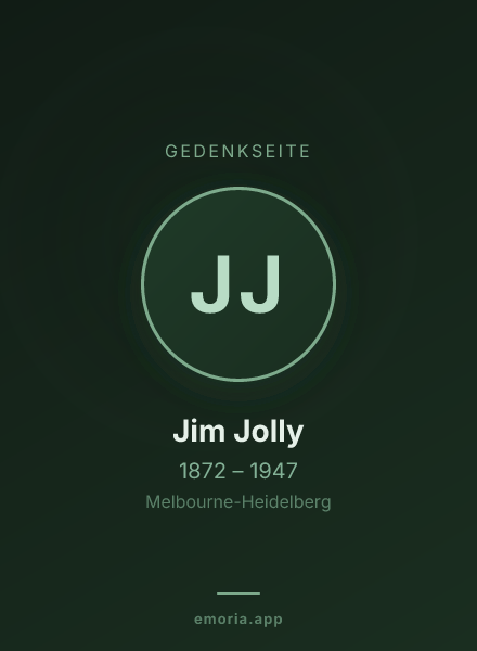 Gedenkportrait von Jim Jolly
