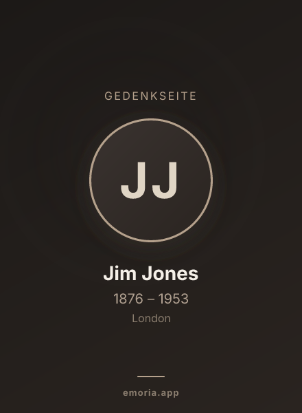 Gedenkportrait von Jim Jones