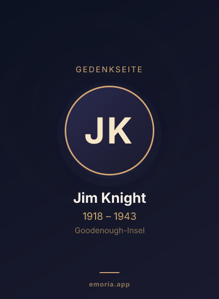 Gedenkportrait von Jim Knight