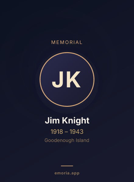Memorial portrait of Jim Knight