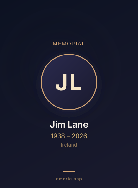 Memorial portrait of Jim Lane
