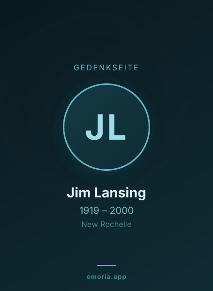 Gedenkportrait von Jim Lansing