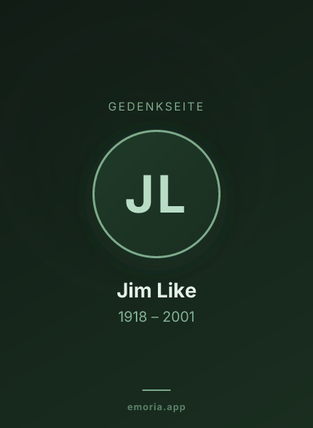 Gedenkportrait von Jim Like