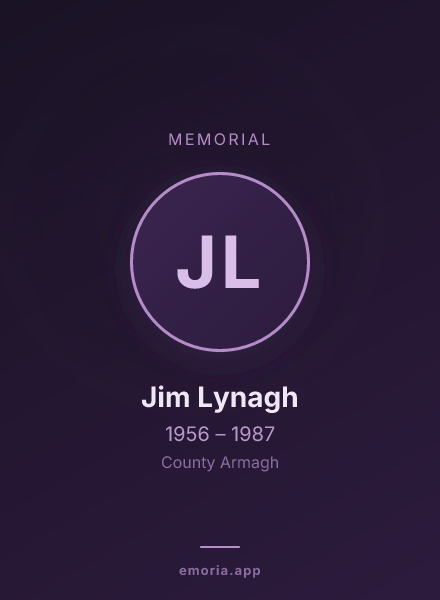 Memorial portrait of Jim Lynagh