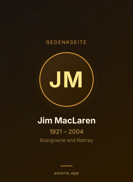 Gedenkportrait von Jim MacLaren