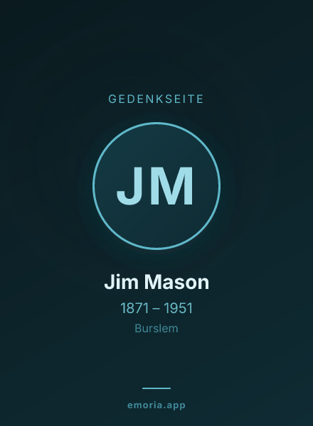 Gedenkportrait von Jim Mason