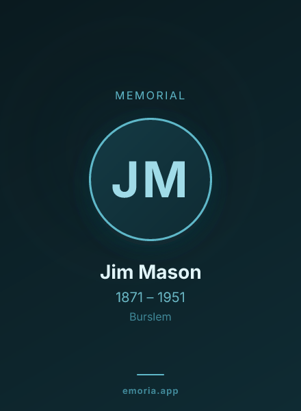 Memorial portrait of Jim Mason