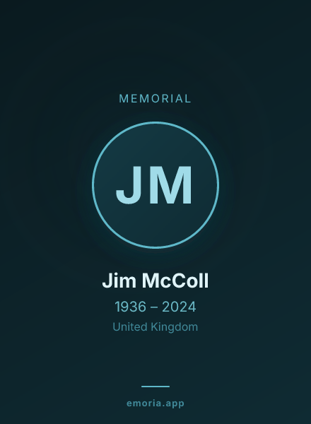 Memorial portrait of Jim McColl