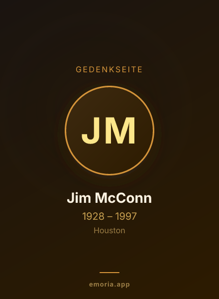 Gedenkportrait von Jim McConn