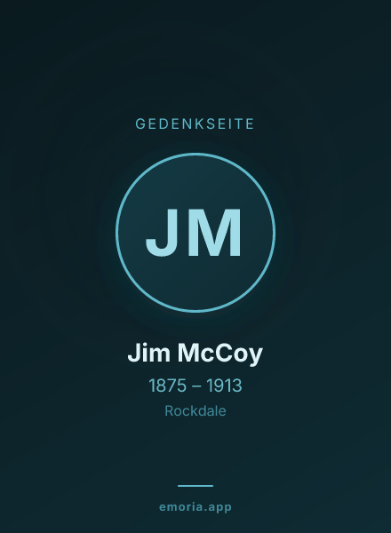 Gedenkportrait von Jim McCoy