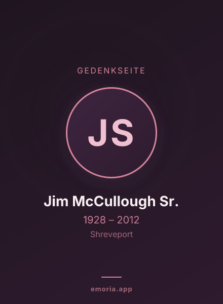Gedenkportrait von Jim McCullough Sr.