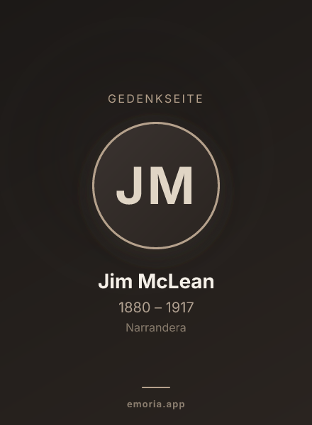 Gedenkportrait von Jim McLean